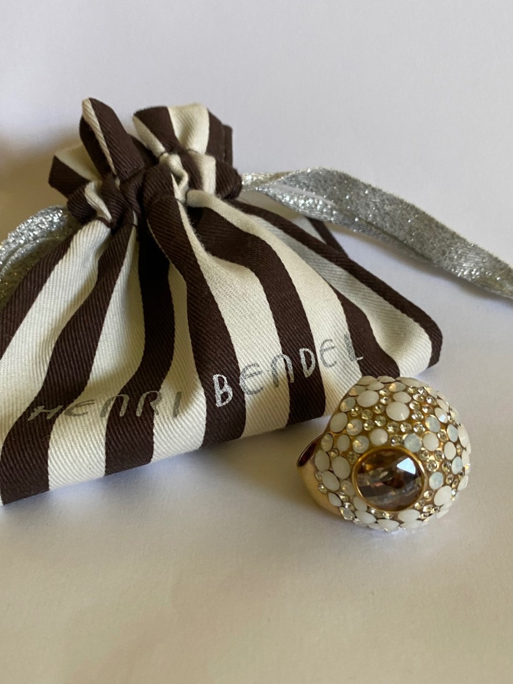 Estate Henri Bendel “Debutante Jumbo” Cocktail Statement Ring, Size 6